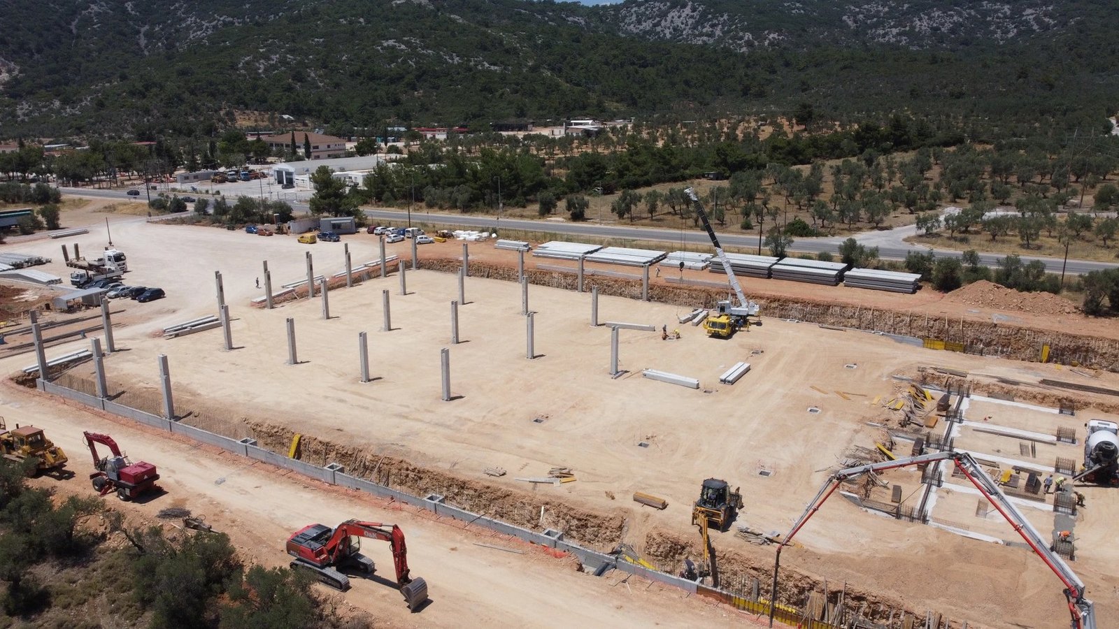 Κατάστημα JUMBO Μυτιλήνης — ανέγερση προκατασκευασμένου φέροντος οργανισμού